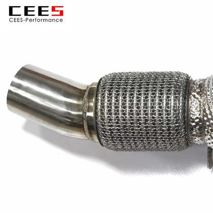 CEES Exhaust Downpipe For BMW 318/320/328/330 N20 2.0T 2014-2019 High flow catted downpipe 304 Stainless Steel  Exhaust System