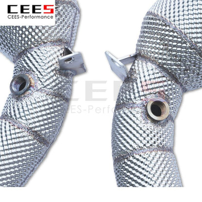 CEES Exhaust System For Infiniti FX35 Headers With/Without Catalyst Test Pipe Converter High Flow Catted Exhaust Downpipe