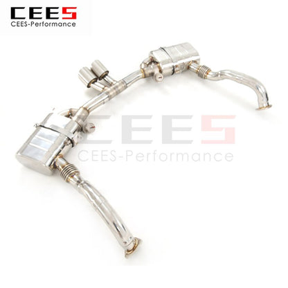 CEES Exhaust System For Porsche 987 Stainless Steel Tail Throat Kit Exhaust Stainless Steel Terminale Scarico Auto Car Parts