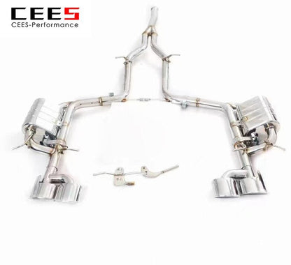 CEES Catback Exhaust For Mercedes-Benz C200 1.8T W204 2010-2015  Valve Control Scarico Auto System Ponteira Escapamento Carro