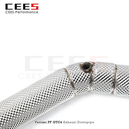 CEES Downpipe for Ferrari FF 6.3 2011- Catless Downpipe Without Catalyst Stainless Steel Exhaust Downpipe Car Exhaust System