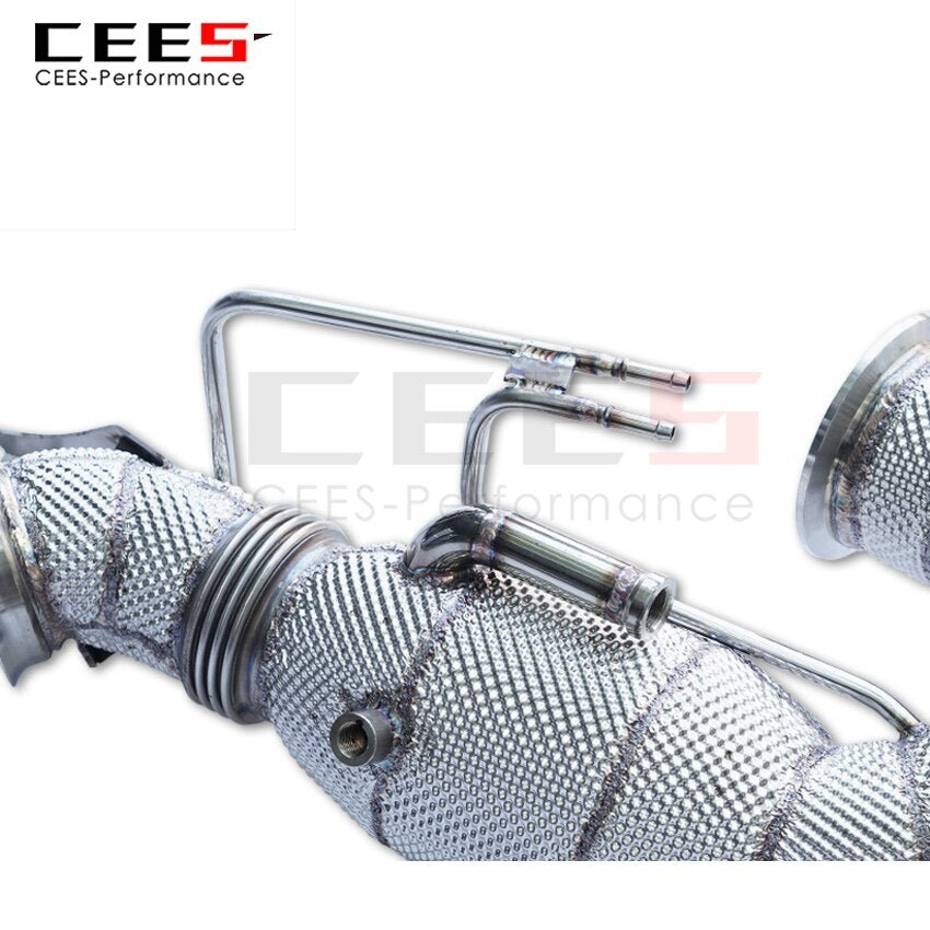 CEES Exhaust System For Mercedes-Benz GT50 Headers Without Catalyst No cat Downpipe Manifold Stainless Steel Car Accessories