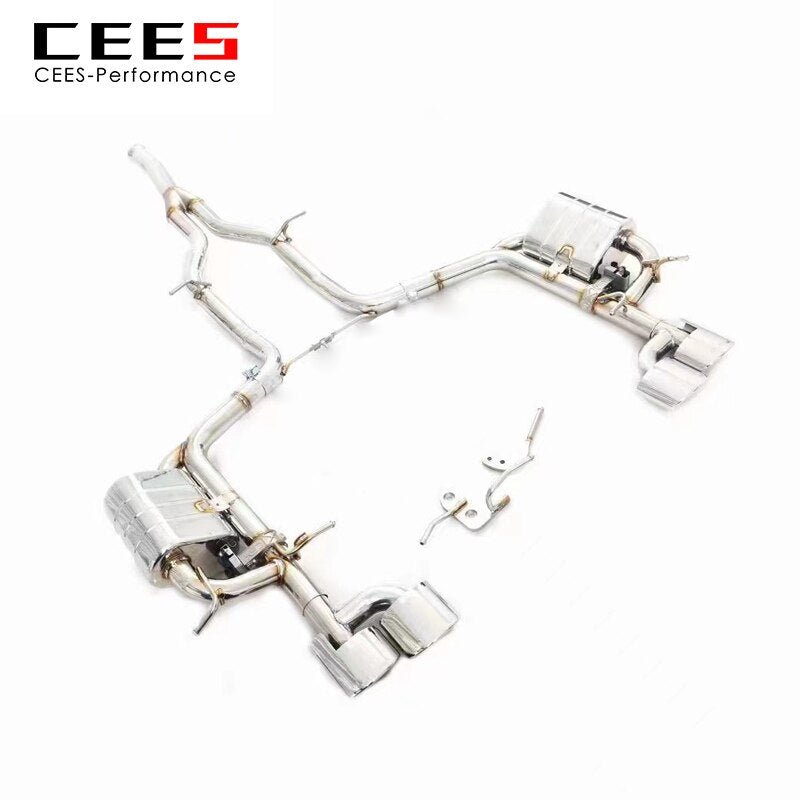 CEES Catback Exhaust For Mercedes-Benz C200 1.8T W204 2010-2015  Valve Control Scarico Auto System Ponteira Escapamento Carro