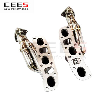 CEES Exhaust System For Nissan 350Z 3.5L 2004-2006 Headers Manifold Test Pipe No cat Downpipe Stainless Steel Car Accessories