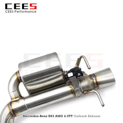 Catback Exhaust For Mercedes-Benz E63 AMG 4.0TT 2018-2023 Escape Stainless Steel Exhaust Pipe Muffler