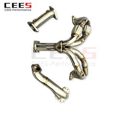 CEES Exhaust System For Toyota GT86 subaru BRZ Turbo Isometric manifold headers downpipe Stainless Steel Car Accessories