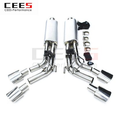 CEES Exhaust System For Mercedes Benz G500 G63  Stainless Steel Valve Muffler Catback Escape Tubo Escape Coche Car Parts