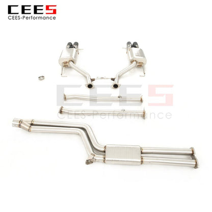 CEES Exhaust System For BMW 535 F10F18 Stainless Steel Valve Muffler Catback Escape Tubo Escape Coche Terminale Scarico Auto