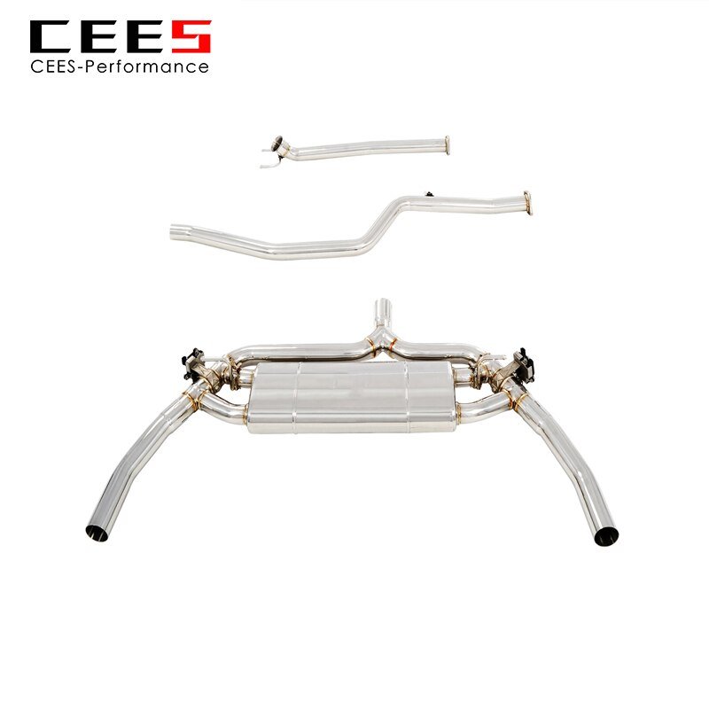 CEES Catback exhaust For Mercedes-Benz CLA250 2.0T 2014-2021 Exhaust valve control Exhaust System ponteira escapamento carro