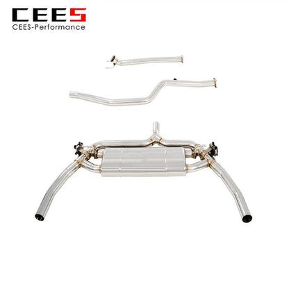 CEES Catback exhaust For Mercedes-Benz CLA250 2.0T 2014-2021 Exhaust valve control Exhaust System ponteira escapamento carro