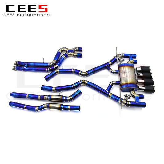 CEES Catback Exhaust For BMW M3/M4 F80/F8X S55 3.0T 2014-2018 Titanium Racing Car Exhaust System Exhaust Pipe Valve Muffler