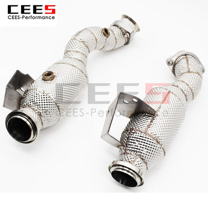 Exhaust System For Benz GLC43 C43 AMG 3.0T Headers With/Without Catalyst Test Pipe Converter High Flow Catted Exhaust Downpipe