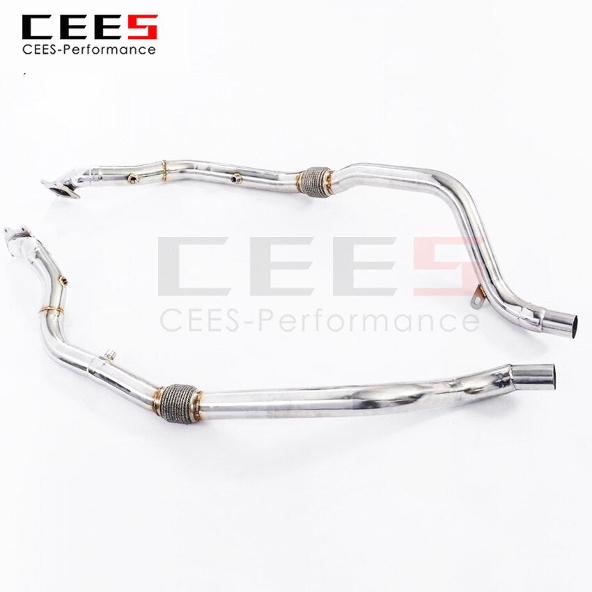 CEES Exhaust System For Dodge Challenger 3.6L Headers Without Catalyst No cat Downpipe Manifold Stainless Steel Car Accessories