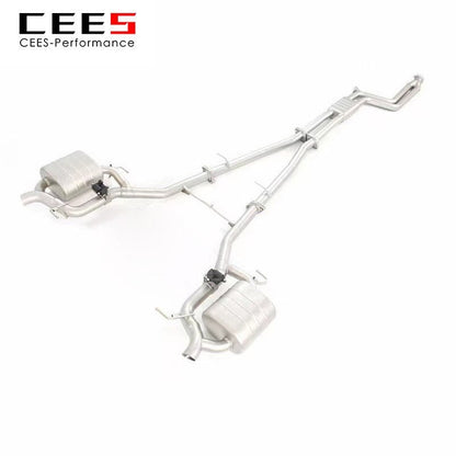 CEES Catback Exhaust for BMW TH7 730/740 3.0L/3.0T F02 2009-2015 High Performance Valve Muffler Exhaust System Automobile Parts