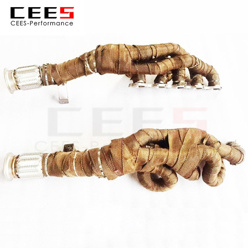 Exhaust Manifold for AUDI R8 5.2L V10 2010-2015 Tuning Performance Headers Exhaust System Super Car Parts Without Catalyst