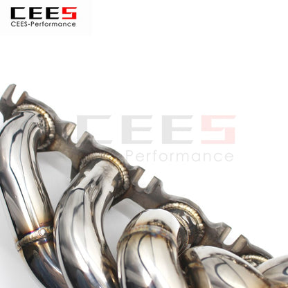 CEES ExhaustSystem For Audi R8 V10 5.2 Headers StainlessSteel Test Pipe Nocat Downpipe Stainless Steel Car Accessories Manifold