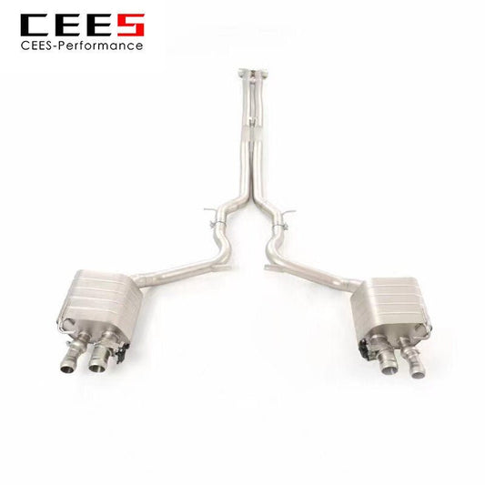 CEES Catback Exhaust for BENTLEY Flying Spur 4.0t 2015- High Performance Stainless Steel Exhaust Valve Control Exhaust Downpipe