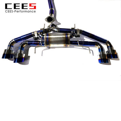 Catback Exhaust For Nissan GT-R V6 3.8 2008+ Automobile Exhaust System Titanium alloy Pipe High Performance