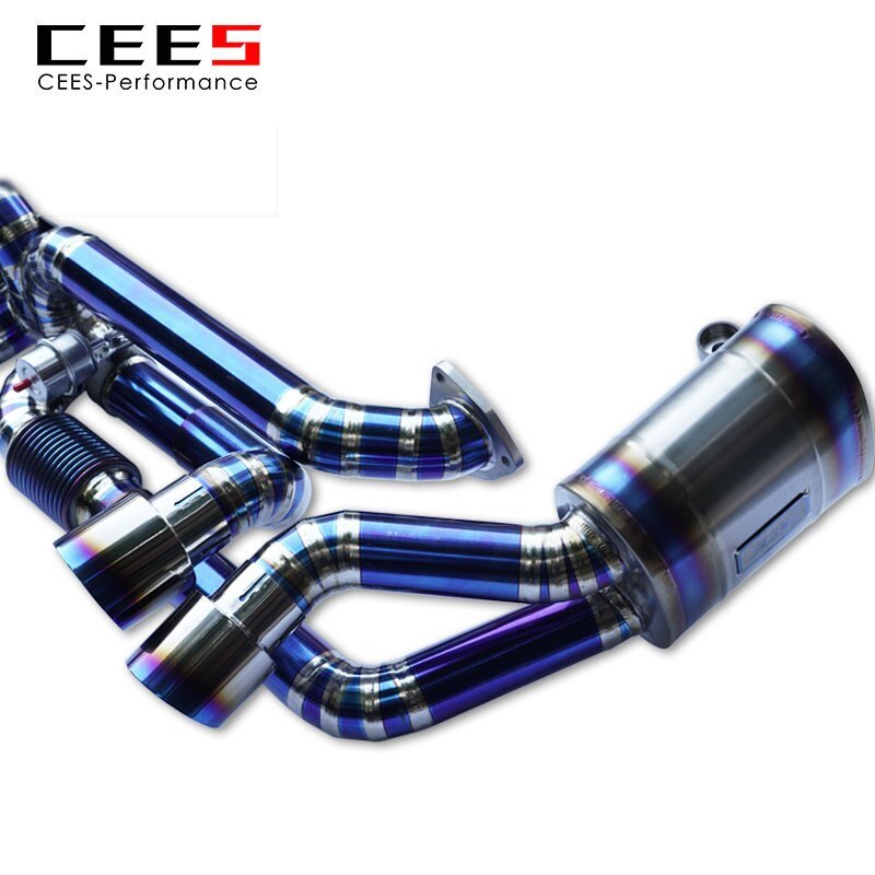 CEES Catback Exhaust for PORSCHE 911 991.1 3.4L/3.8L 2012-2015 Titanium Alloy Valve Muffler Exhaust Pipe High Performance Escape