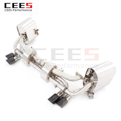 CEES Exhaust System For Porsche 991 1 3.43.8 Catback Stainless Steel Valve Muffler Catback Escape Tubo Escape Coche