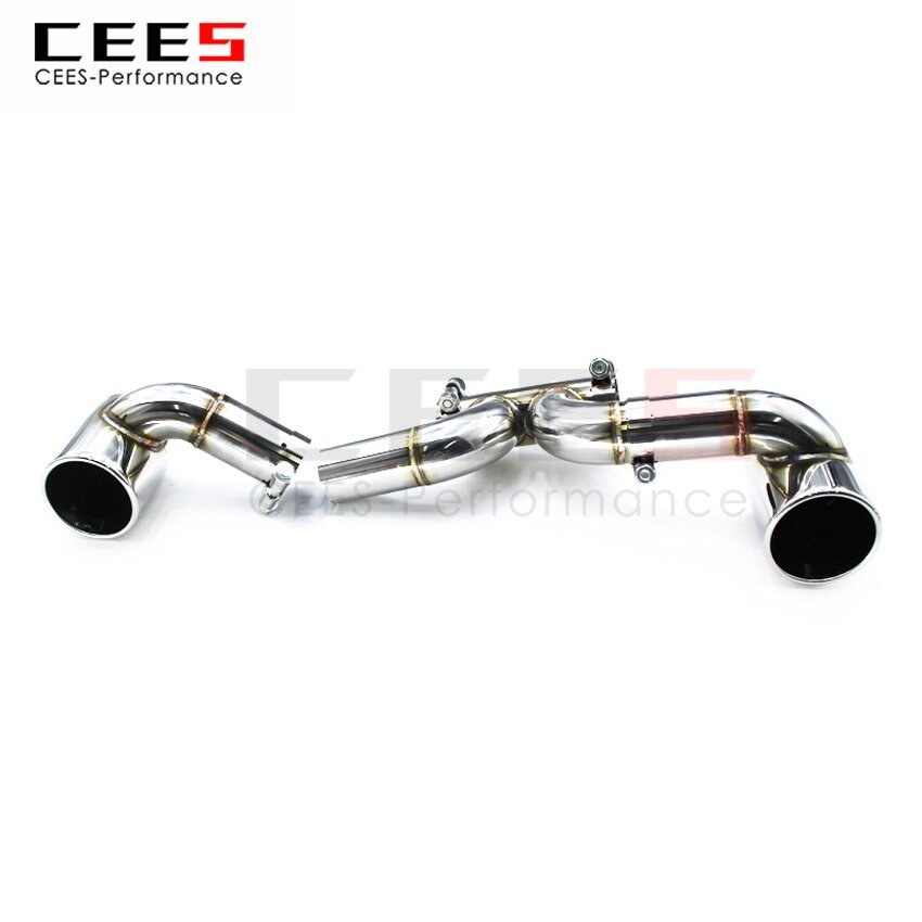 CEES Exhaust System For Porsche 718 Upgrade GT3 GT4 Tail Throat Kit Exhaust Stainless Steel Terminale Scarico Auto Car Parts