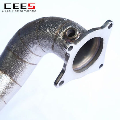 CEES Downpipe for VW GOLF GTI MK6 2.0T 2009-2013 Exhaust System Stainless Steel Pipe High Performance Exhaust No Cat Downpipe