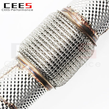 CEES Exhaust Downpipe for AUDi S3 8VS 2.0T 2015-2023 Stainless Steel High Performance Without Catalyst Catalytic Converters Car