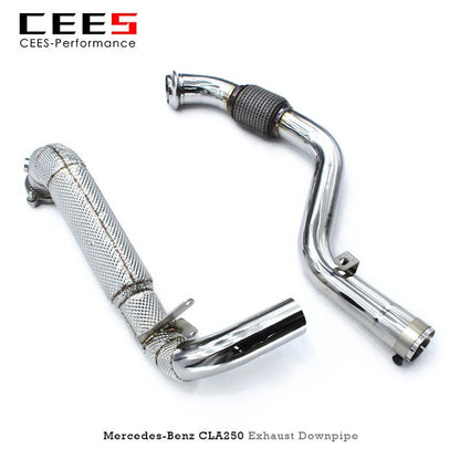 Downpipe For Mercedes-Benz CLA250 2.0T 2014-2021 Exhaust Pipe Stainless Steel Catless downpipe High Performance Exhaust Downpipe