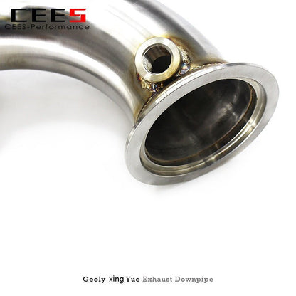 CEES  Exhaust Downpipe for  Geely XingYue 1.5T/2.0T 2019-2022  Catless downpipe without catalyst Stainless Steel Exhaust Pipe