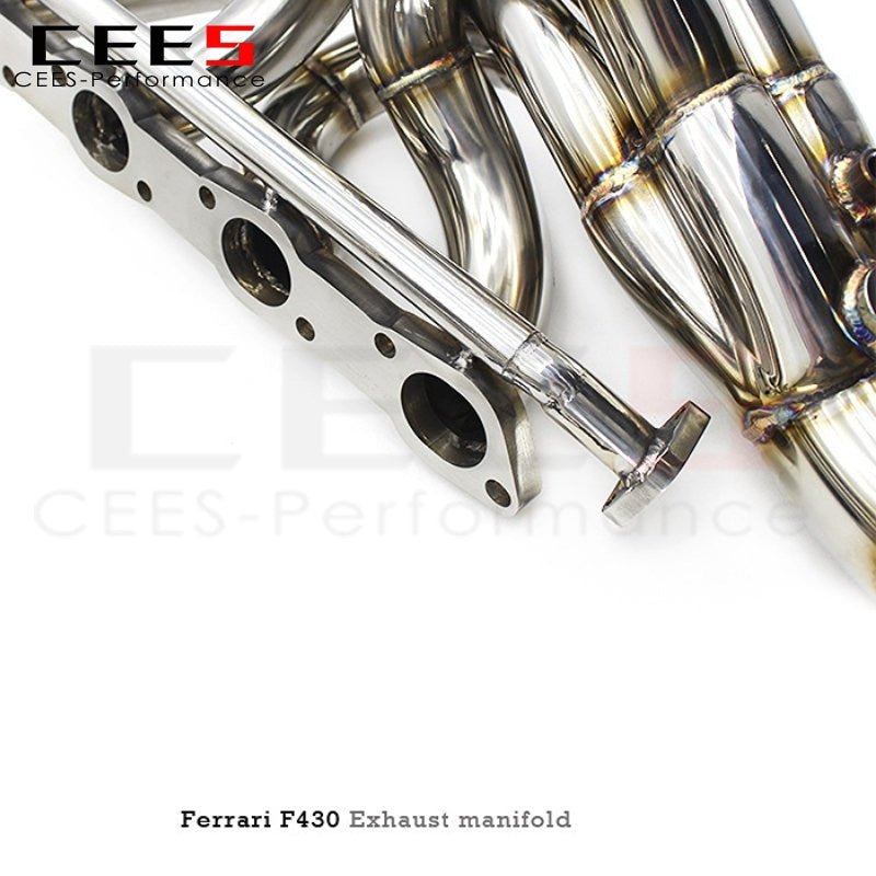 CEES Exhaust Manifolds For Ferrari F430/F430 Spider 4.3L 2005-2011 Stainless Steel Headers Exhaust System Assembly Parts