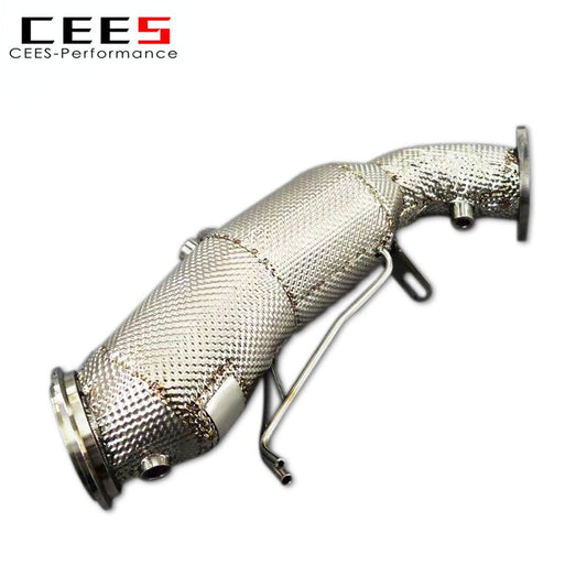 cees Exhaust Downpipe For Cadillac CT4 2.0T 2019-2023 Stainless Steel High flow catted downpipe with catalyst Car Exhaust System