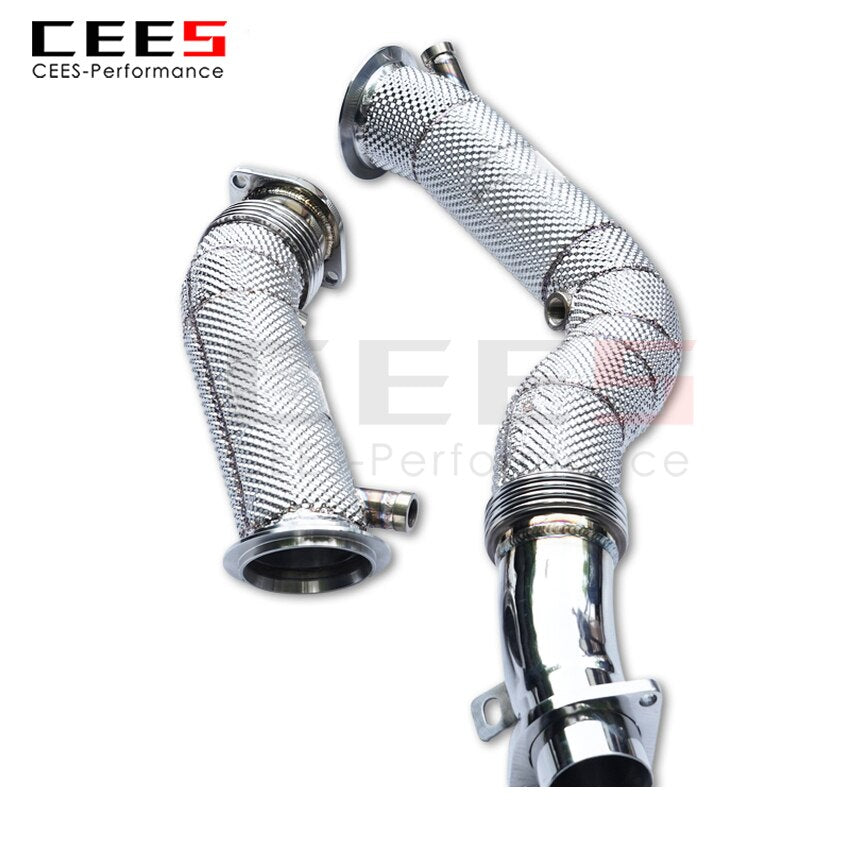 Exhaust System For BMW M3_M4 F80 F82 3.0T 2014-2019 Headers With Catalyst Test Pipe Converter High Flow Catted Exhaust Downpipe