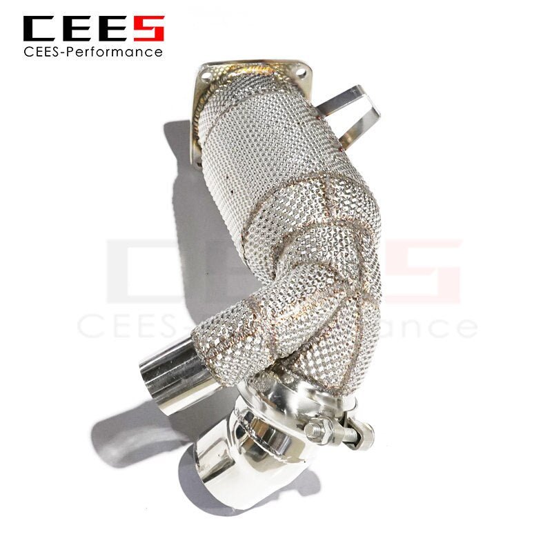 CEES Downpipe for PORSCHE 911/991.2 Carrera 3.0 2011+ Exhaust Pipes SS304 High Performance Exhaust Downpipe Without Catalyst