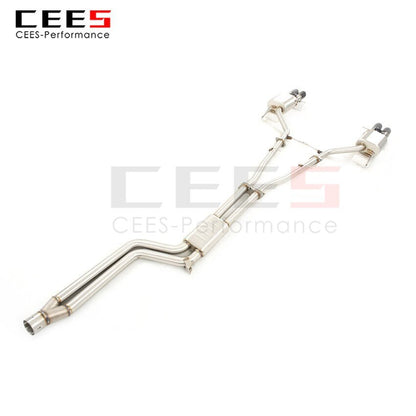 CEES Exhaust System For BMW 535 F10F18 Stainless Steel Valve Muffler Catback Escape Tubo Escape Coche Terminale Scarico Auto