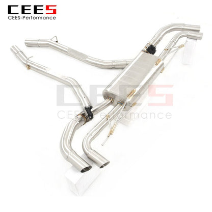 CEES Exhaust System For BMW X7 Stainless Steel Valve Muffler Catback Escape Tubo Escape Coche Terminale Scarico Auto