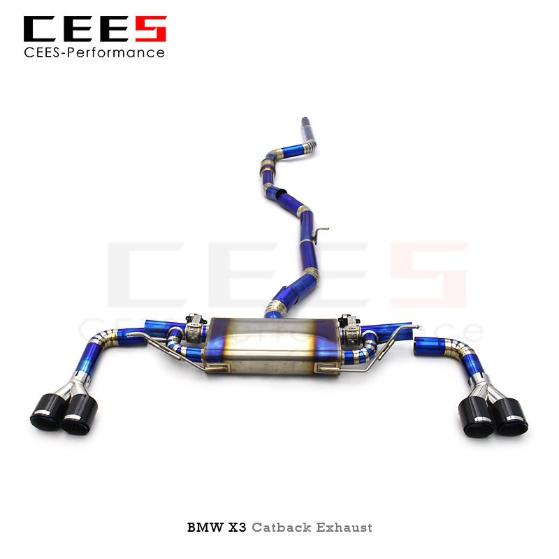 CEES Performance Exhaust Pipe Muffler for BMW X3 2.0T 2011-2017 Tuning Racing Car Titanium Alloy Catback Exhaust System