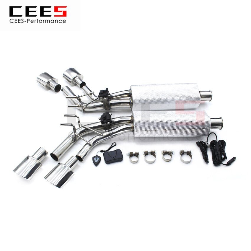 CEES Exhaust System For Mercedes Benz G500 G63  Stainless Steel Valve Muffler Catback Escape Tubo Escape Coche Car Parts