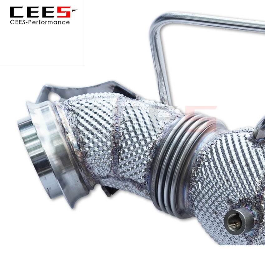 CEES Exhaust System For Mercedes-Benz GT50 Headers Without Catalyst No cat Downpipe Manifold Stainless Steel Car Accessories