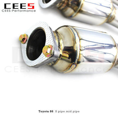 CEES Front Pipe S Pipe for Toyota FT86/GT86/86 2.0 2012-2019 High Performance Mid Pipe Exhaust Downpipe 1 Set Tuning Parts