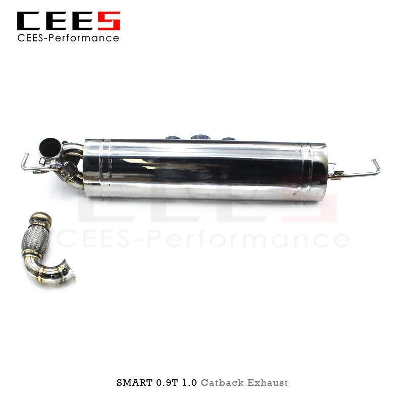 CEES Catback Exhaust for SMART W453 1.0/0.9T 2015-2021 Performance Valve Control Exhaust Pipe Muffler Stainless Steel Escape