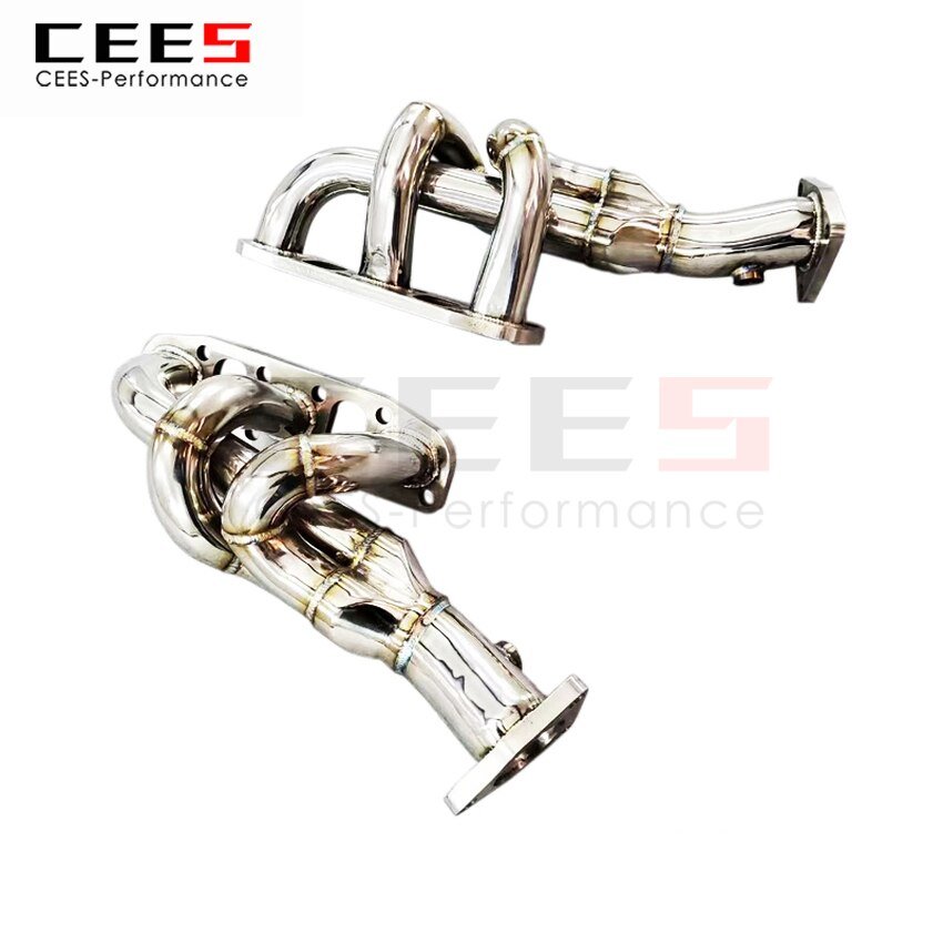 CEES Exhaust System For Nissan 350Z 3.5L 2004-2006 Headers Manifold Test Pipe No cat Downpipe Stainless Steel Car Accessories