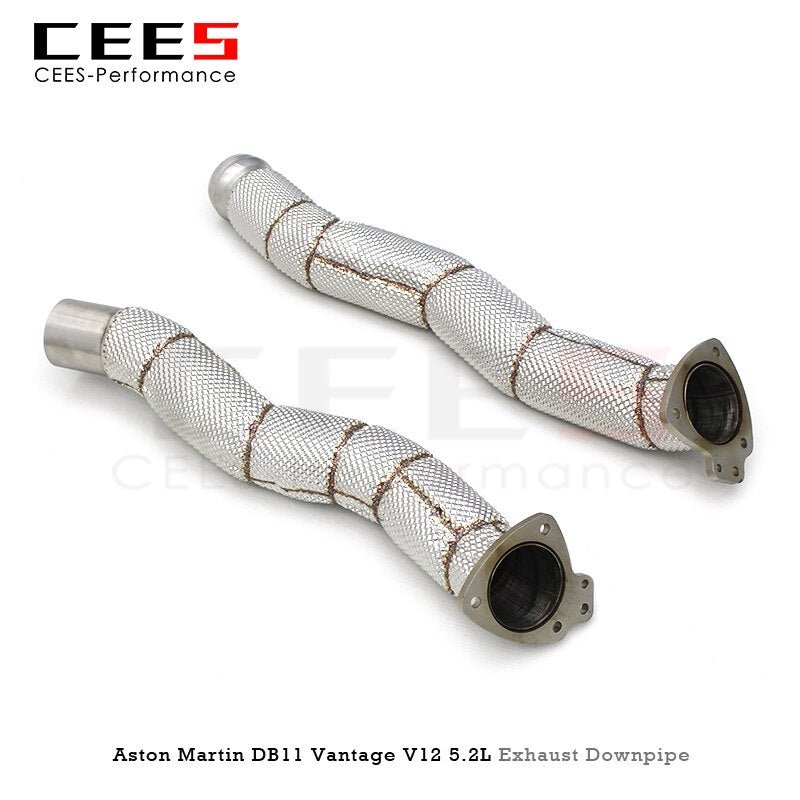 CEES Exhaust Downpipe For Aston Martin DB11 Vantage V12 5.2T 2017-2019 without catalyst Catless downpipe Exhaust Pipe