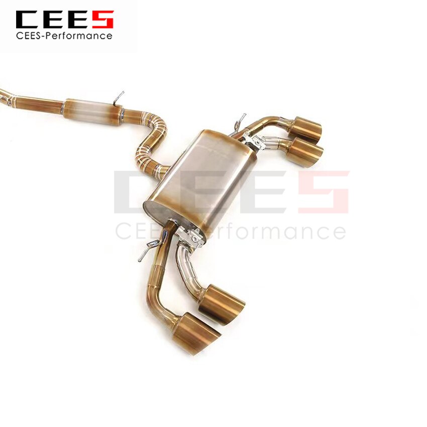 CEES Exhaust System For Volkswagen GOLF 8R GOLF8 Catback Valve Muffler Auto Modification Terminale Scarico Auto