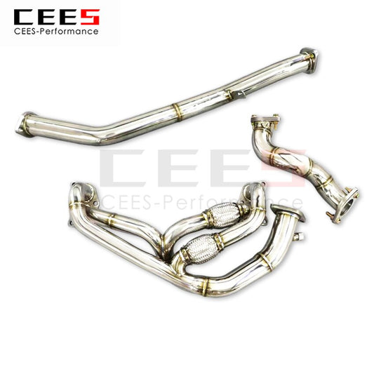 CEES Exhaust System For Toyota GT86 subaru BRZ Isometric manifold headers downpipe Stainless Steel Car Accessories