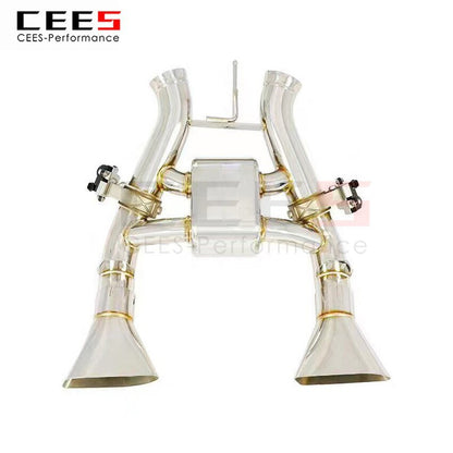 CEES Exhaust System For Mclaren MP4-12C Stainless Steel Valve Muffler Catback Escape Tubo Escape Coche Terminale Scarico Auto