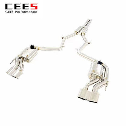 Catback Exhaust For Mercedes Benz S300/S350 W221 3.0/3.5 2005-2012 Exhaust Pipe Muffler 304 Stainless Steel escape