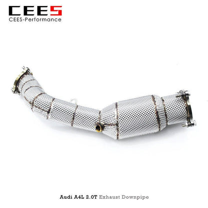 CEES Exhaust Downpipe For Audi A4L 2.0T 2020-2022 Stainless Steel Downpipe with catalyst High Performance Speed Exhaust System