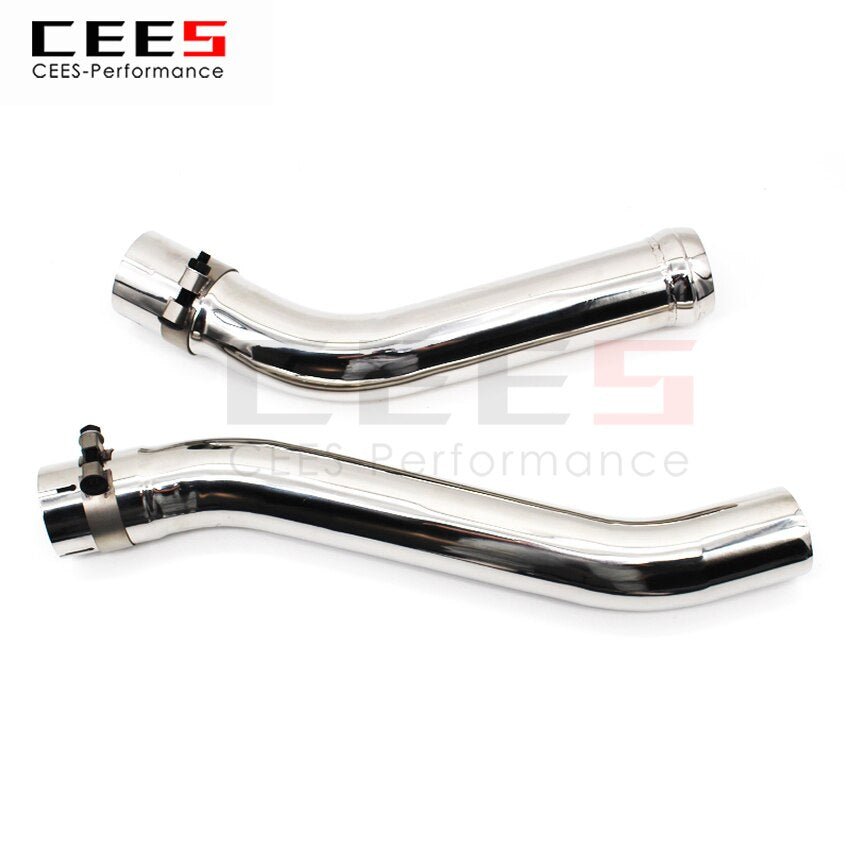 CEES Exhaust System For Mercedes-Benz ML63 6.2 Headers With Catalyst Test Pipe Converter High Flow Catted Exhaust Downpipe