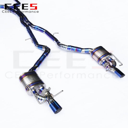 CEES Catback Exhaust for Mercedes-Benz E63 AMG S W213 4.0TT 2016-2020 Performance Titanium Alloy Exhaust Pipe Car Exhaust System