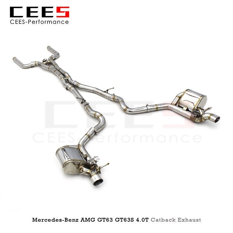 CEES Exhaust Pipe For Mercedes-Benz AMG GT63/GT63S 4.0T 2019-2023 Catback Exhaust Escape 304Stainless Steel Car Exhaust System